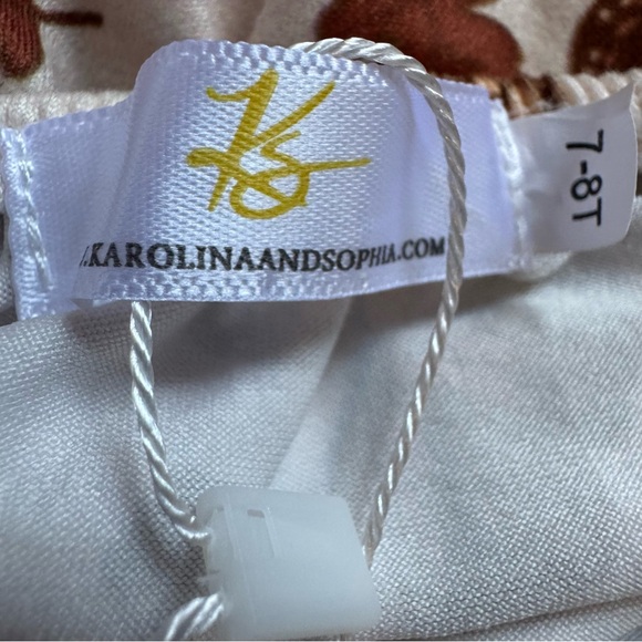 Butterfly Print Dance Leotard Fall Colors by Karolina and Sophia Size 7-8 NWT - Picture 6 of 6